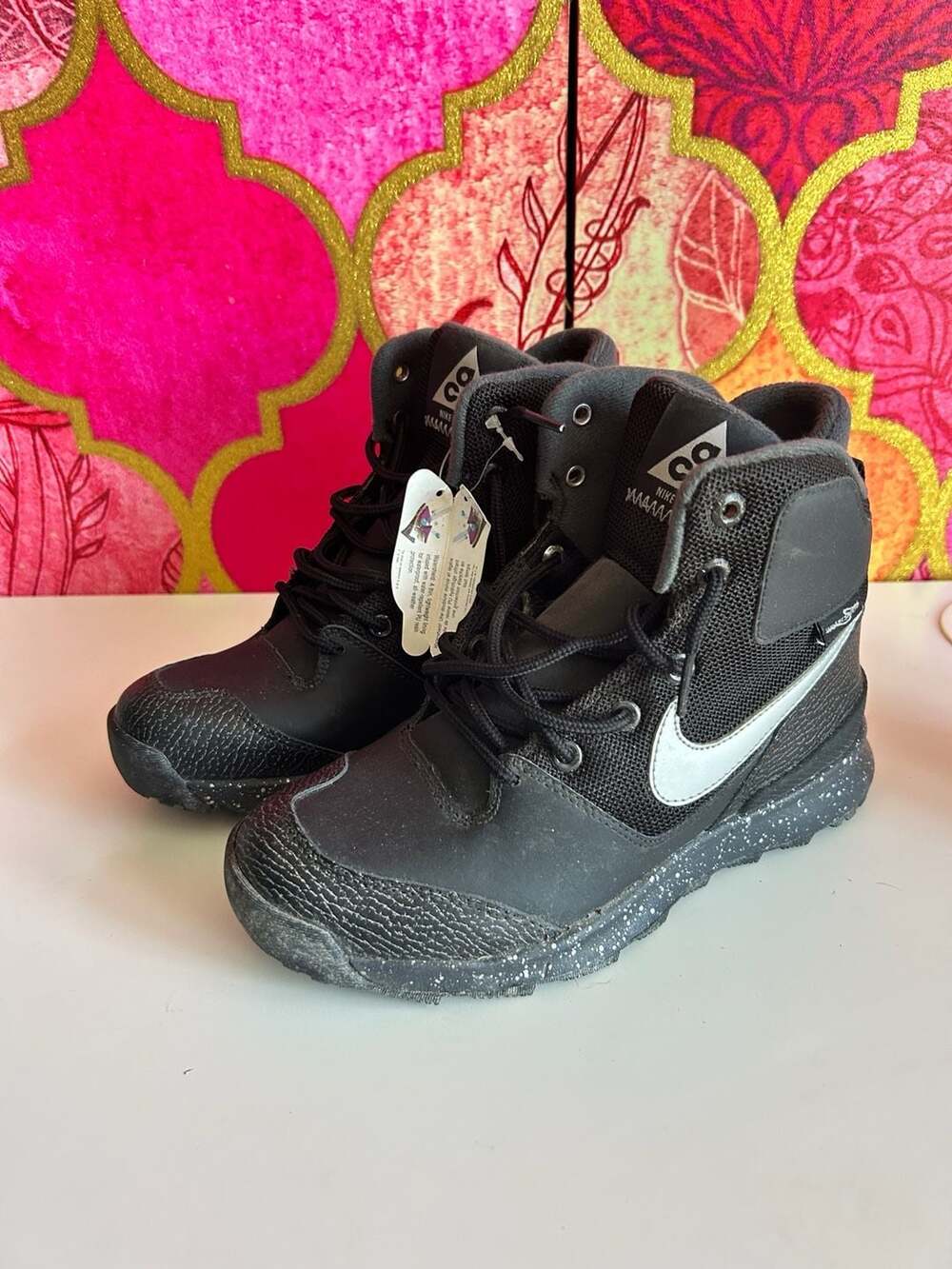 Nike Stasis ACG Black Silver WaterShield Hiking Boots